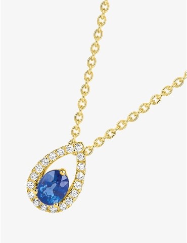 Collier en or jaune 750 ‰,...