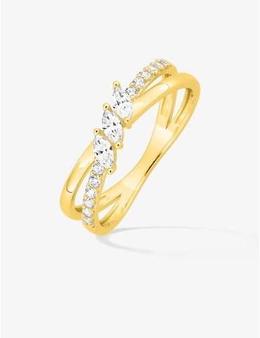Bague en or jaune 375 ‰...
