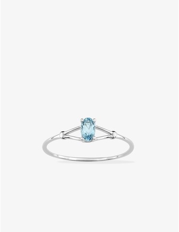 Bague en or blanc 375 ‰,...