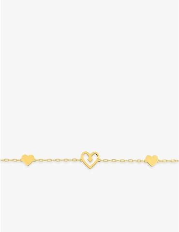 Bracelet en or jaune 375 ‰,...