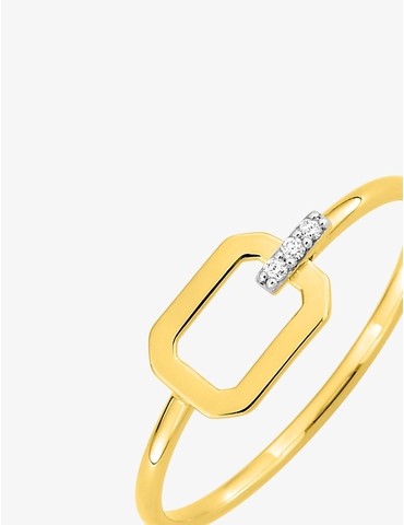 Bague motif rectangulaire...