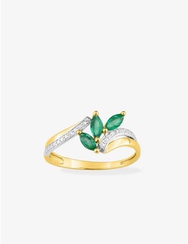 Bague en or jaune 750 ‰,...