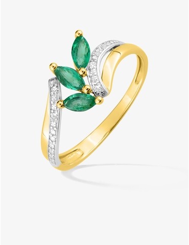 Bague en or jaune 750 ‰,...