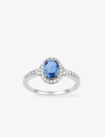 Bague en or blanc 750 ‰,...