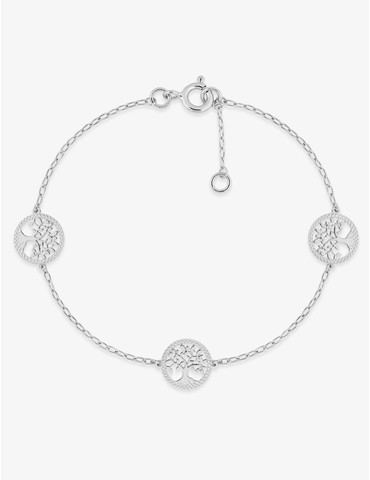 Bracelet en or blanc 375 ‰,...