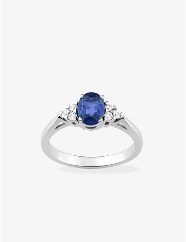 Bague en or blanc 750 ‰,...