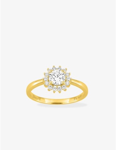 Bague en or jaune 750 ‰,...