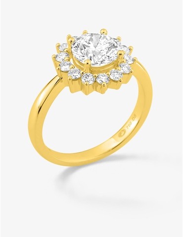 Bague en or jaune 750 ‰,...