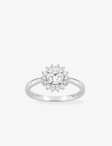 Bague en or blanc 750 ‰,...