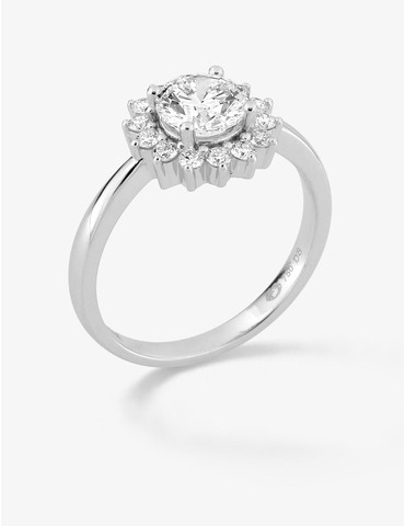 Bague en or blanc 750 ‰,...