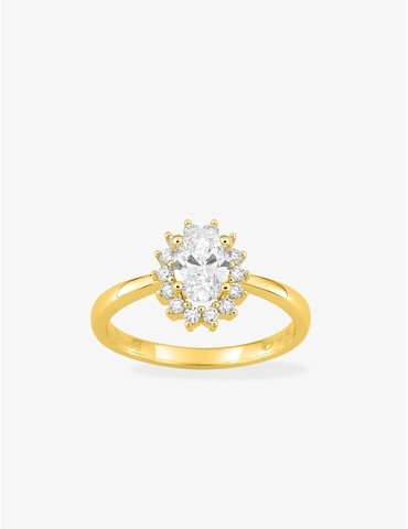 Bague en or jaune 750 ‰ et...
