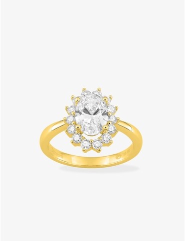 Bague en or jaune 750 ‰ et...