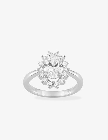 Bague en or blanc 750 ‰ et...