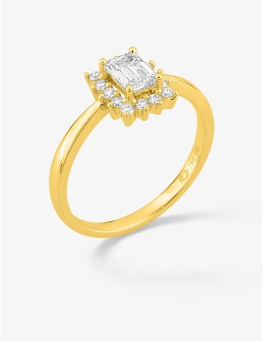 Bague en or jaune 750 ‰,...