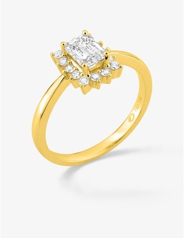 Bague en or jaune 750 ‰,...