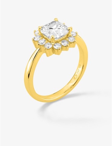 Bague en or jaune 750 ‰,...