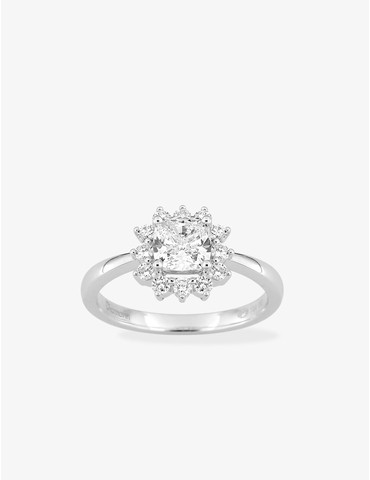 Bague en or blanc 750 ‰,...