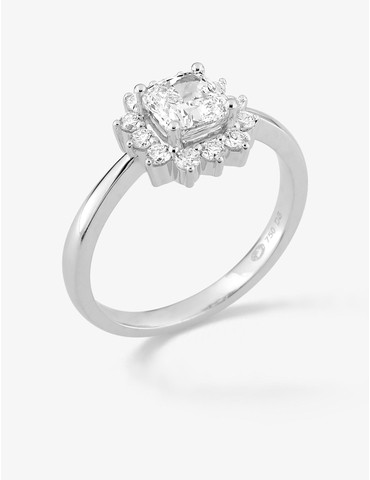 Bague en or blanc 750 ‰,...