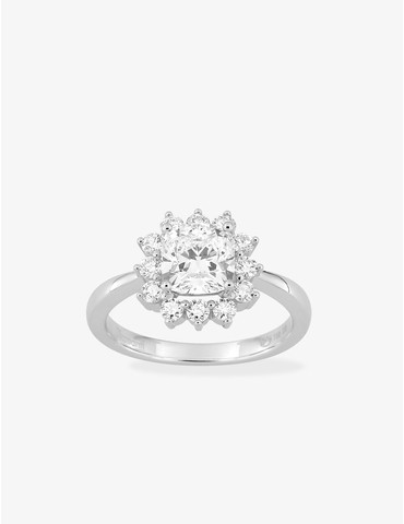 Bague en or blanc 750 ‰,...