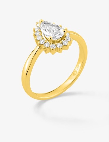 Bague en or jaune 750 ‰,...