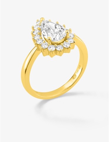 Bague en or jaune 750 ‰,...