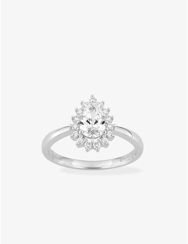 Bague en or blanc 750 ‰,...