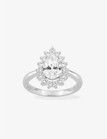 Bague en or blanc 750 ‰,...