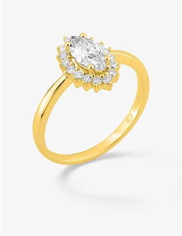 Bague en or jaune 750 ‰,...