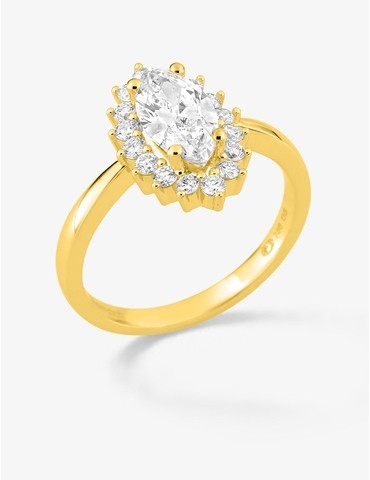 Bague en or jaune 750 ‰,...