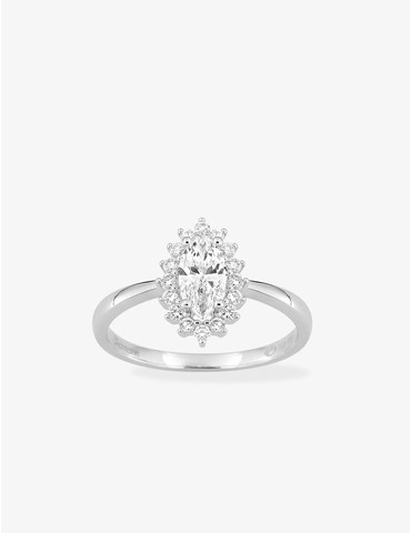 Bague en or blanc 750 ‰,...
