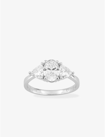 Bague solitaire accompagnée...