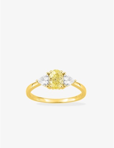 Bague diamant en or jaune...