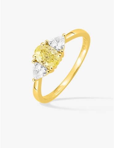 Bague diamant en or jaune...