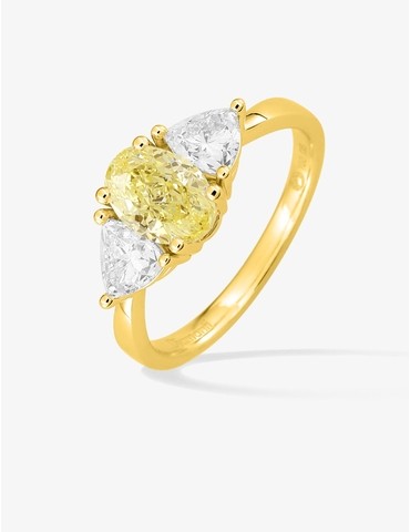Bague diamant en or jaune...