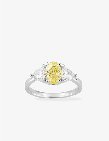 Bague diamant en or blanc...