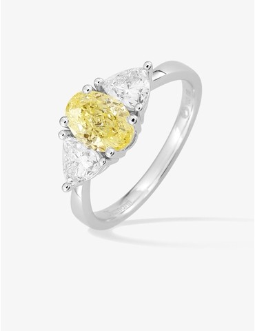 Bague diamant en or blanc...