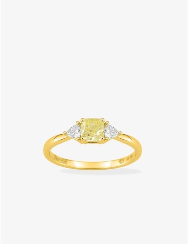 Bague diamant en or jaune...