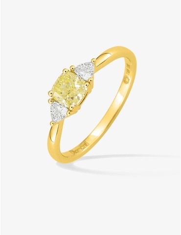 Bague diamant en or jaune...