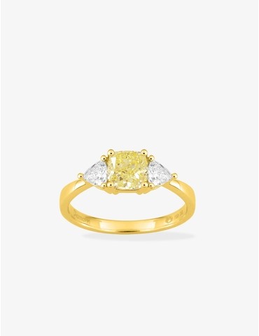 Bague diamant en or jaune...