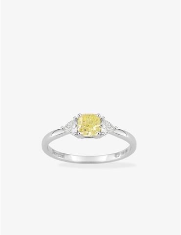 Bague diamant en or blanc...