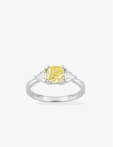 Bague diamant en or blanc...