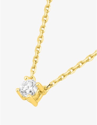 Collier solitaire en or...