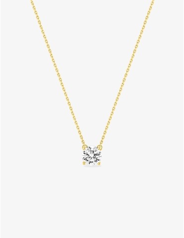 Collier solitaire en or...