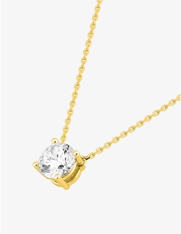 Collier solitaire en or...