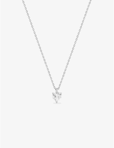 Collier en or blanc 750 ‰,...