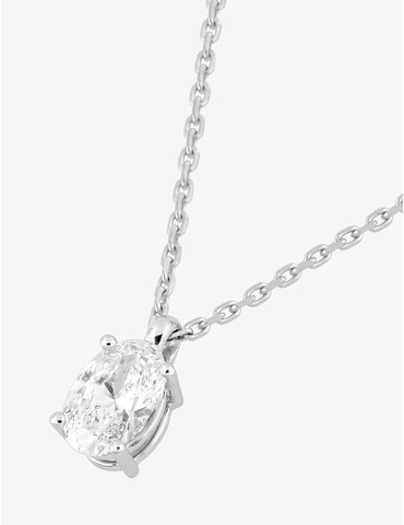 Collier en or blanc 750 ‰,...