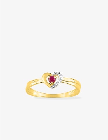 Bague or 375 ‰ jaune et...