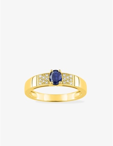 Bague or 750 ‰ jaune avec...