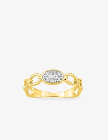 Bague or 375 ‰ jaune et...