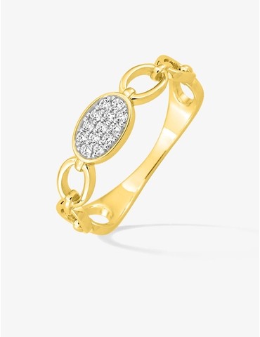 Bague or 375 ‰ jaune et...